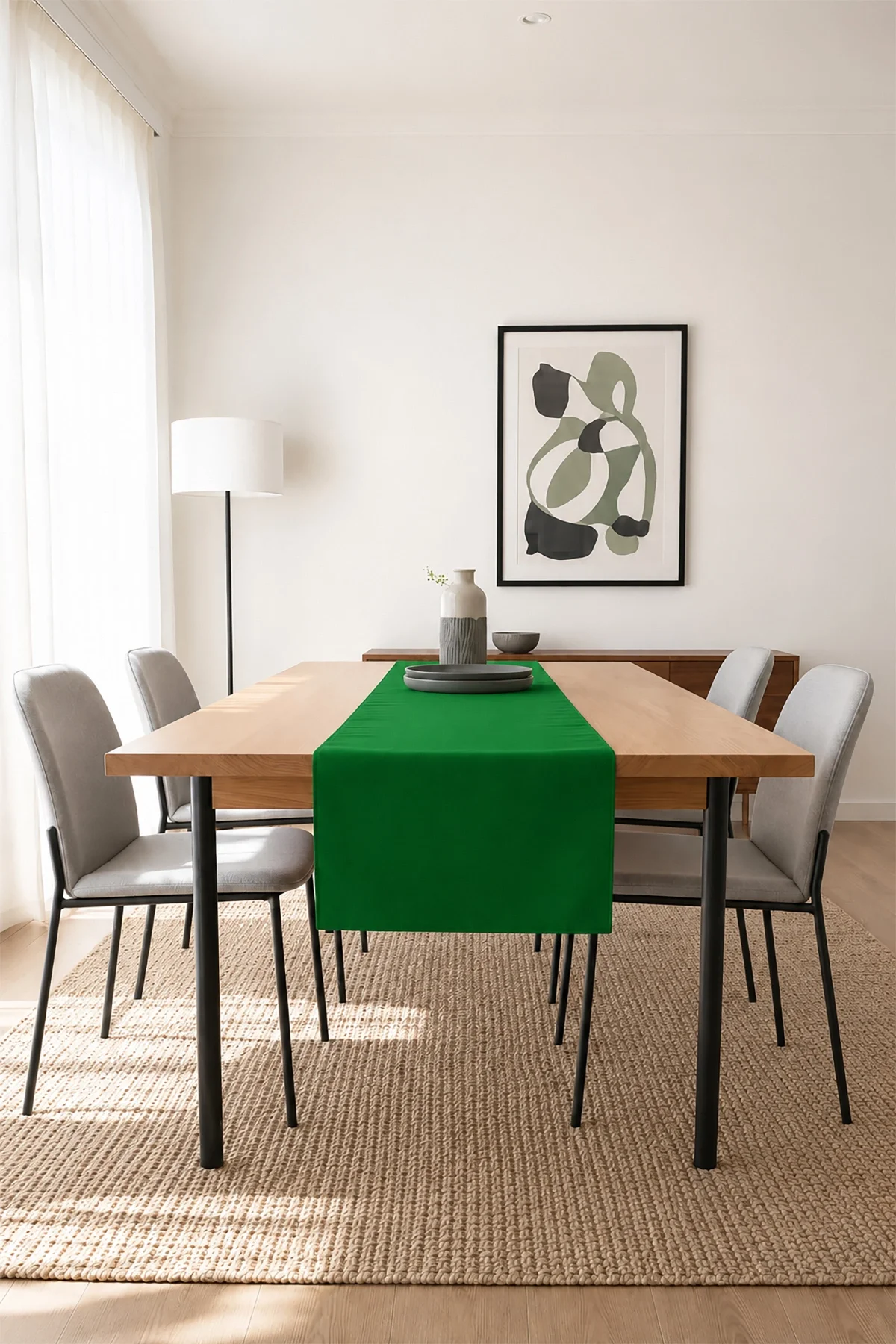 Valerine Life Runner Amerikan Servisi 40x140cm Dijital Baskılı Sıvı Geçirmez Masa Konsol Örtüsü