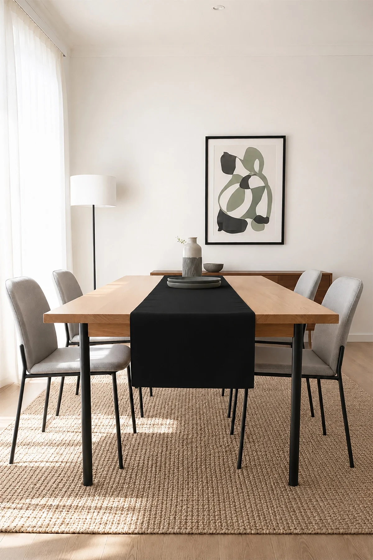 Valerine Life Runner Amerikan Servisi 40x140cm Dijital Baskılı Sıvı Geçirmez Masa Konsol Örtüsü