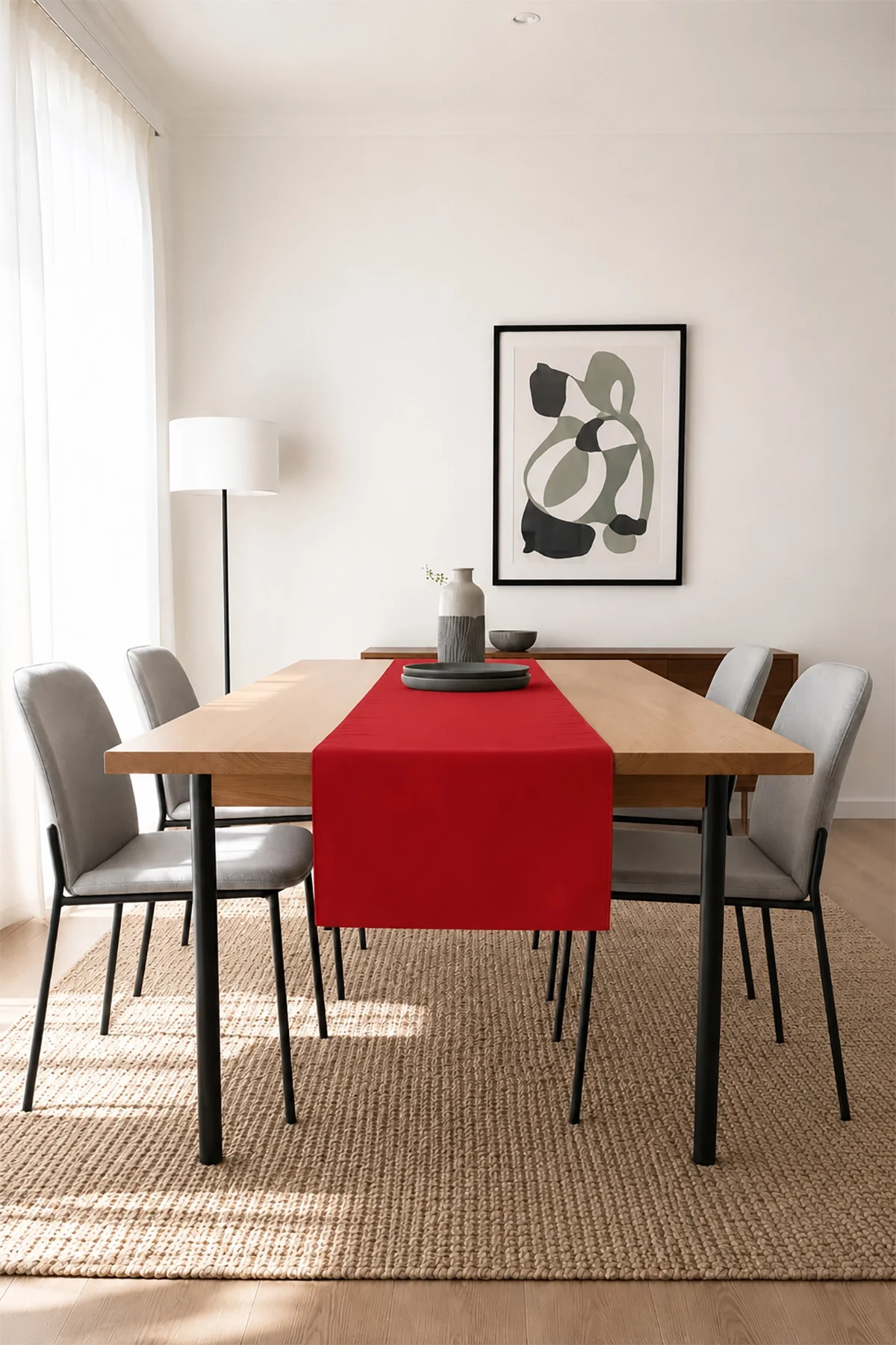 Valerine Life Runner Amerikan Servisi 40x140cm Dijital Baskılı Sıvı Geçirmez Masa Konsol Örtüsü