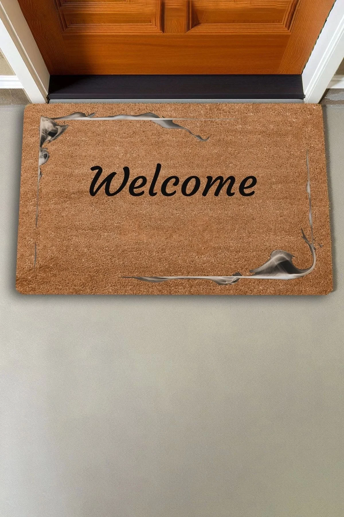 Valerine Life Sisli Çerçeve Welcome Kapı Önü Paspası 45x70cm