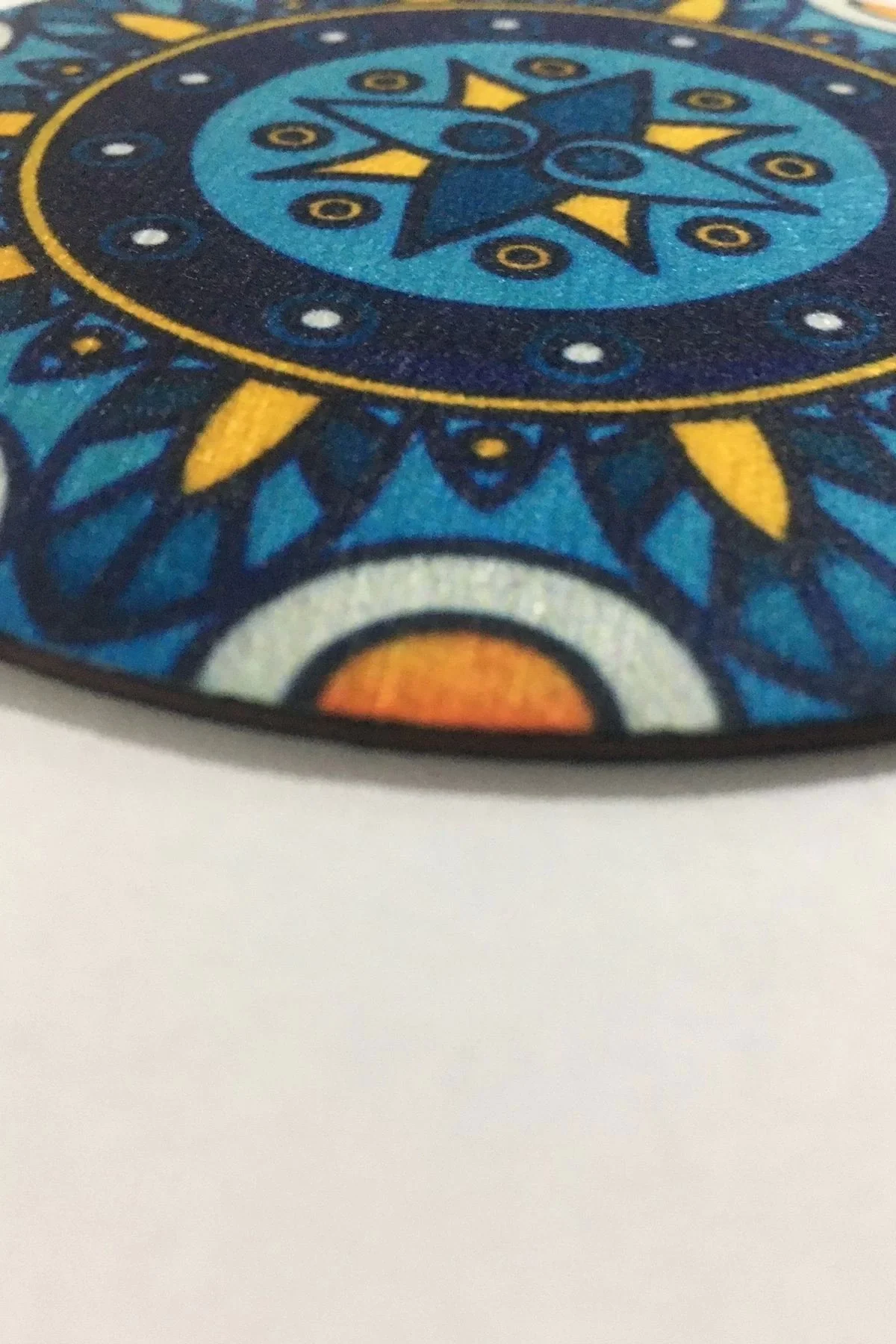 Valerine Life Turkuaz Doğal Taşlar Yıkanabilir Kaymaz Ofis Çay ve Fincan Bardak Altlığı 10x10cm 6 Adet