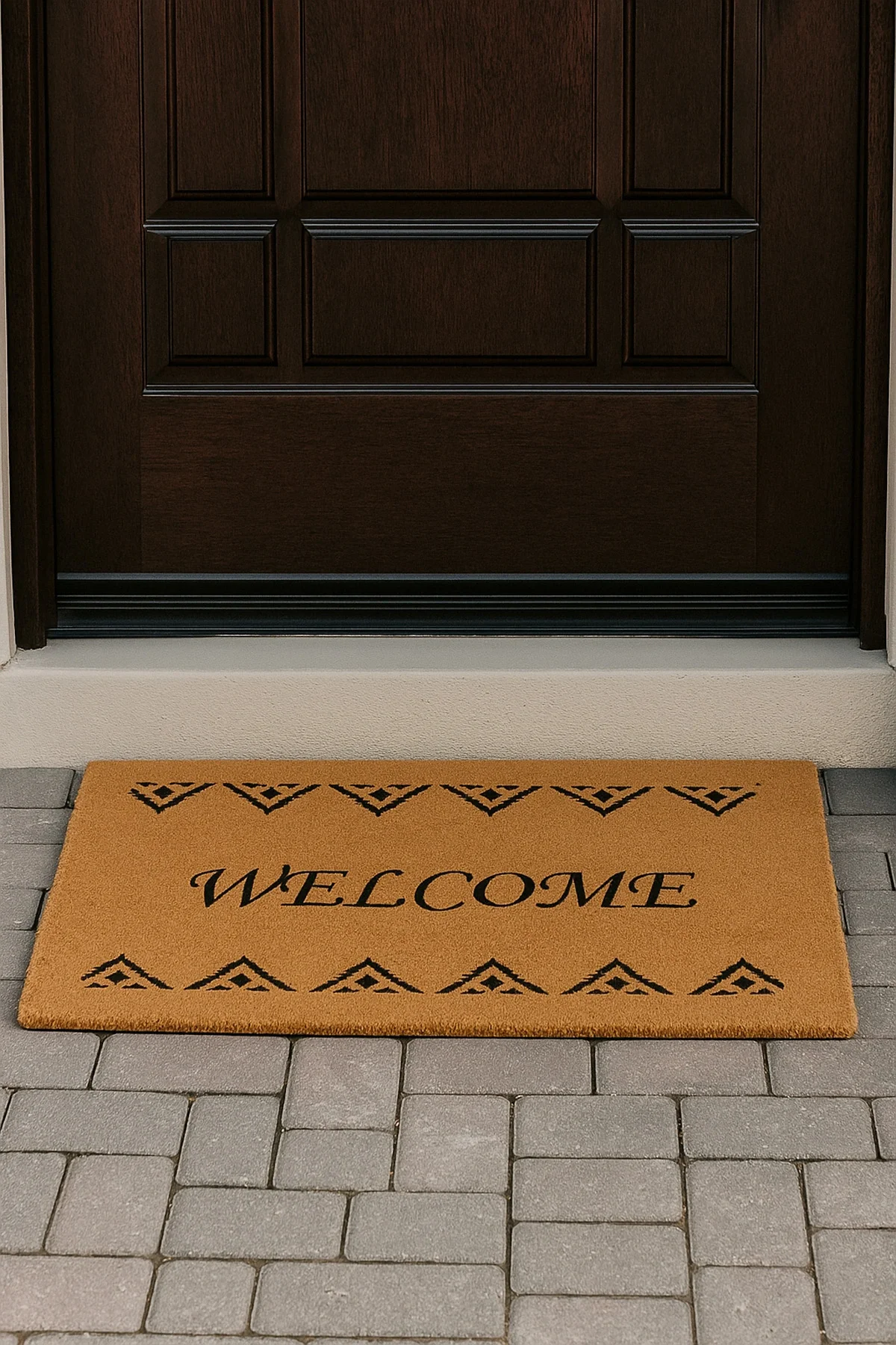 Valerine Life Velür Coco Dokulu Welcome Hoş Geldiniz Kapı Önü Dış Mekan Paspası 45x70cm 27YCM260108