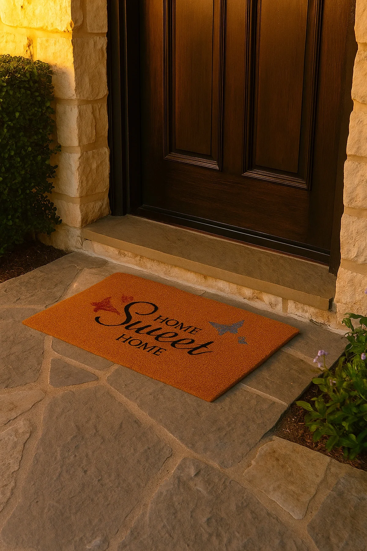 Valerine Life Velür Coco Dokulu Welcome Hoş Geldiniz Kapı Önü Dış Mekan Paspası 45x70cm 27YCM260109
