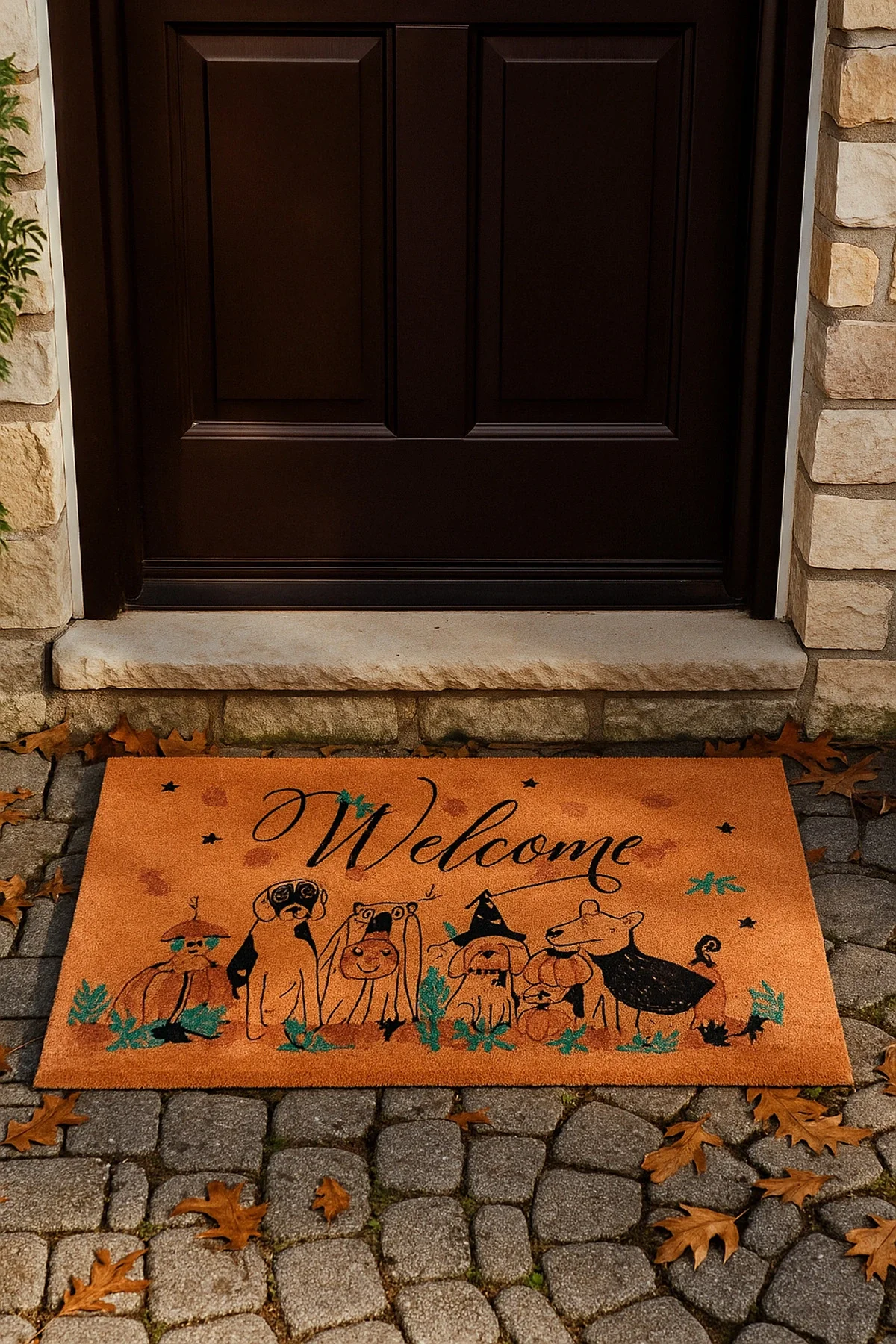 Valerine Life Velür Coco Dokulu Welcome Hoş Geldiniz Kapı Önü Dış Mekan Paspası 45x70cm 27YCM260110