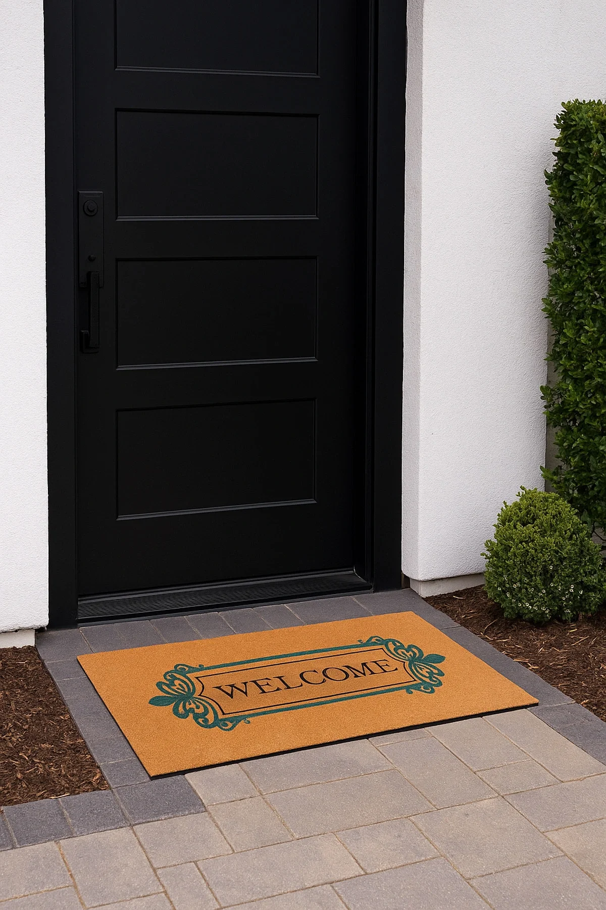 Valerine Life Velür Coco Dokulu Welcome Hoş Geldiniz Kapı Önü Dış Mekan Paspası 45x70cm 27YCM260111