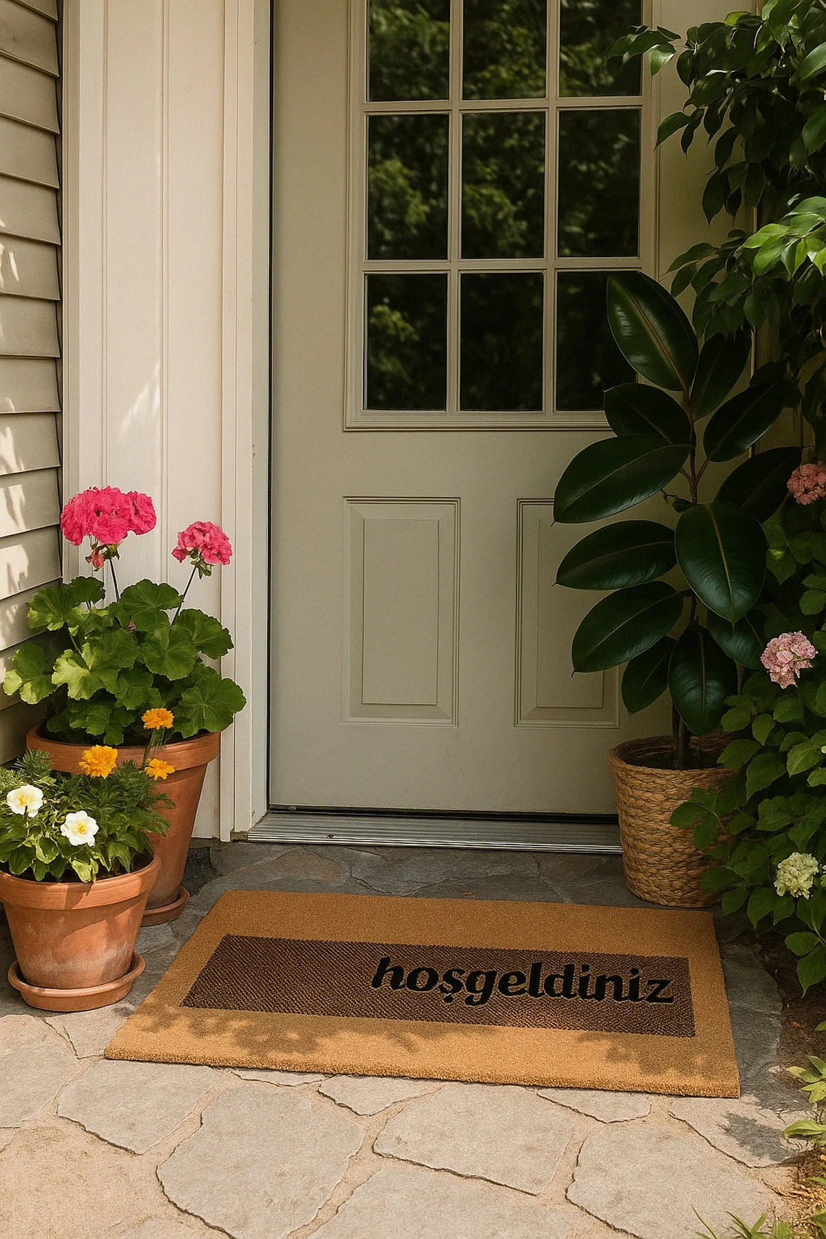 Valerine Life Velür Coco Dokulu Welcome Hoş Geldiniz Kapı Önü Dış Mekan Paspası 45x70cm 27YCM260120