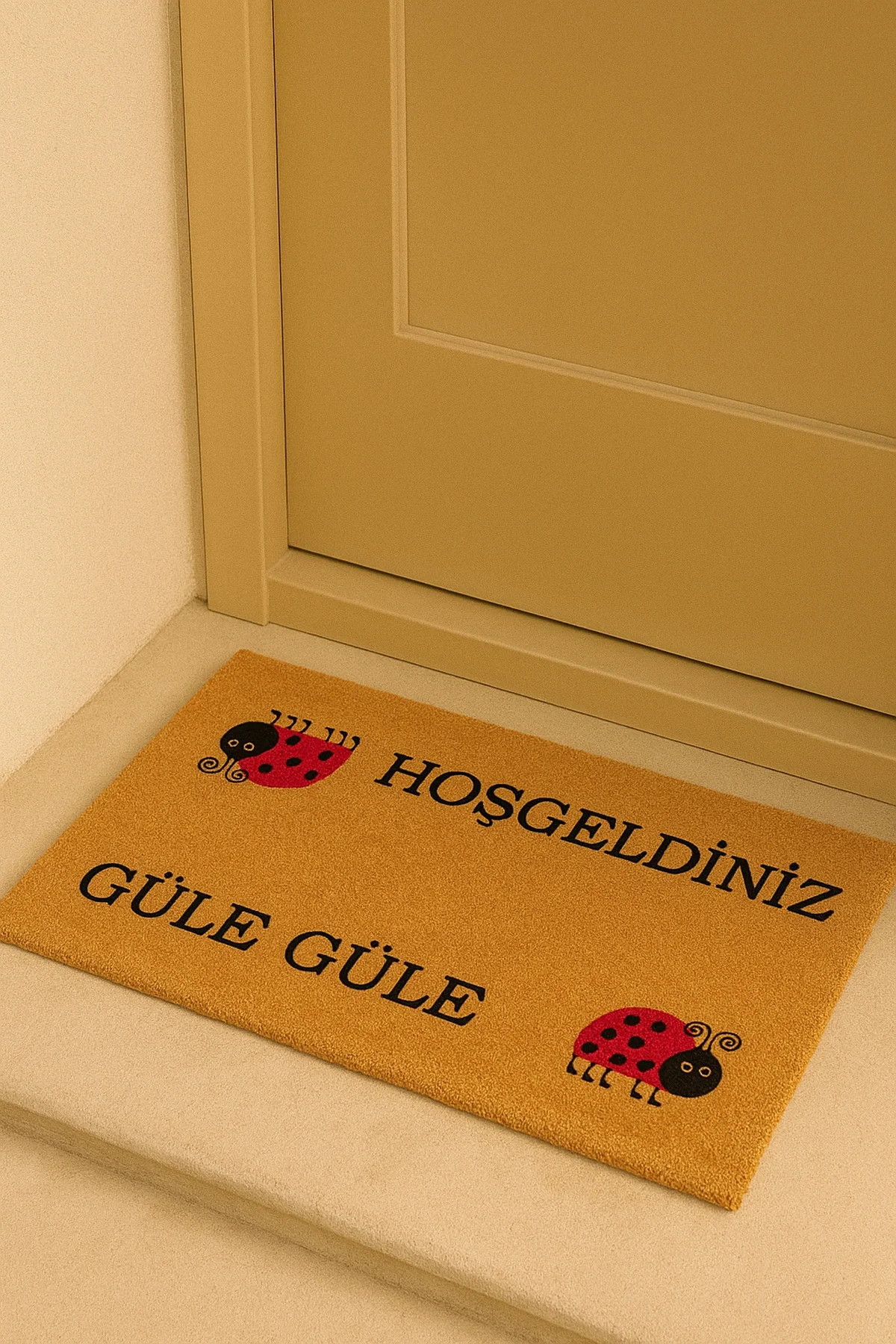 Valerine Life Velür Coco Dokulu Welcome Hoş Geldiniz Kapı Önü Dış Mekan Paspası 45x70cm 27YCM260121