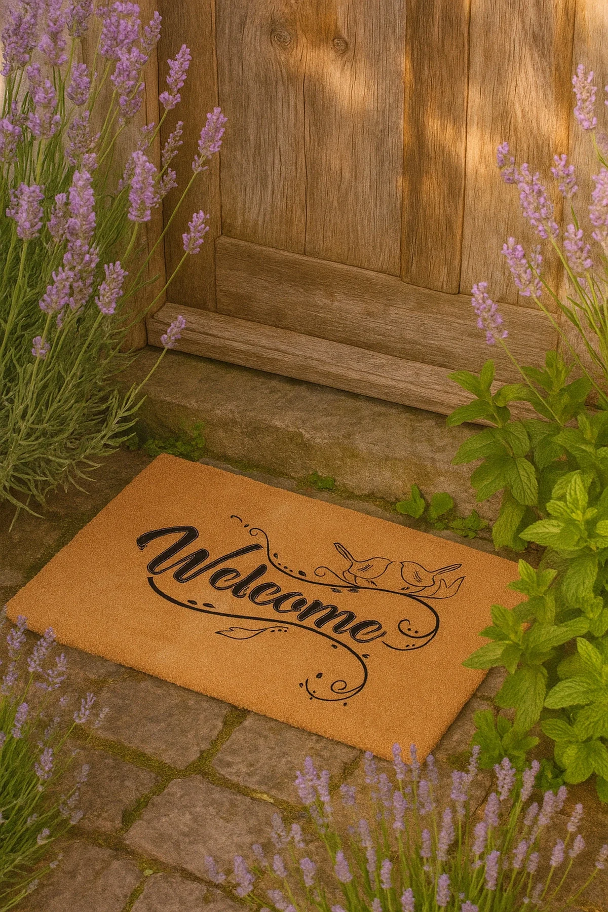 Valerine Life Velür Coco Dokulu Welcome Hoş Geldiniz Kapı Önü Dış Mekan Paspası 45x70cm 27YCM260122