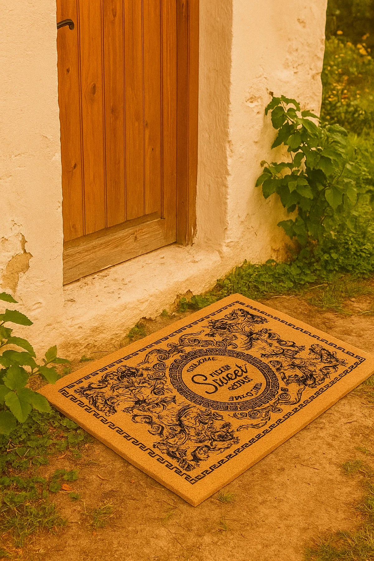 Valerine Life Velür Coco Dokulu Welcome Hoş Geldiniz Kapı Önü Dış Mekan Paspası 45x70cm 27YCM260125