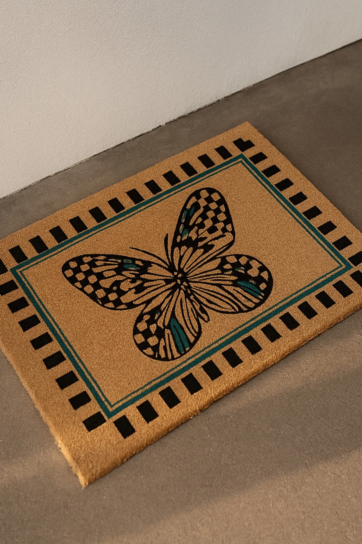 Valerine Life Velür Coco Dokulu Welcome Hoş Geldiniz Kapı Önü Dış Mekan Paspası 45x70cm 27YCM260126