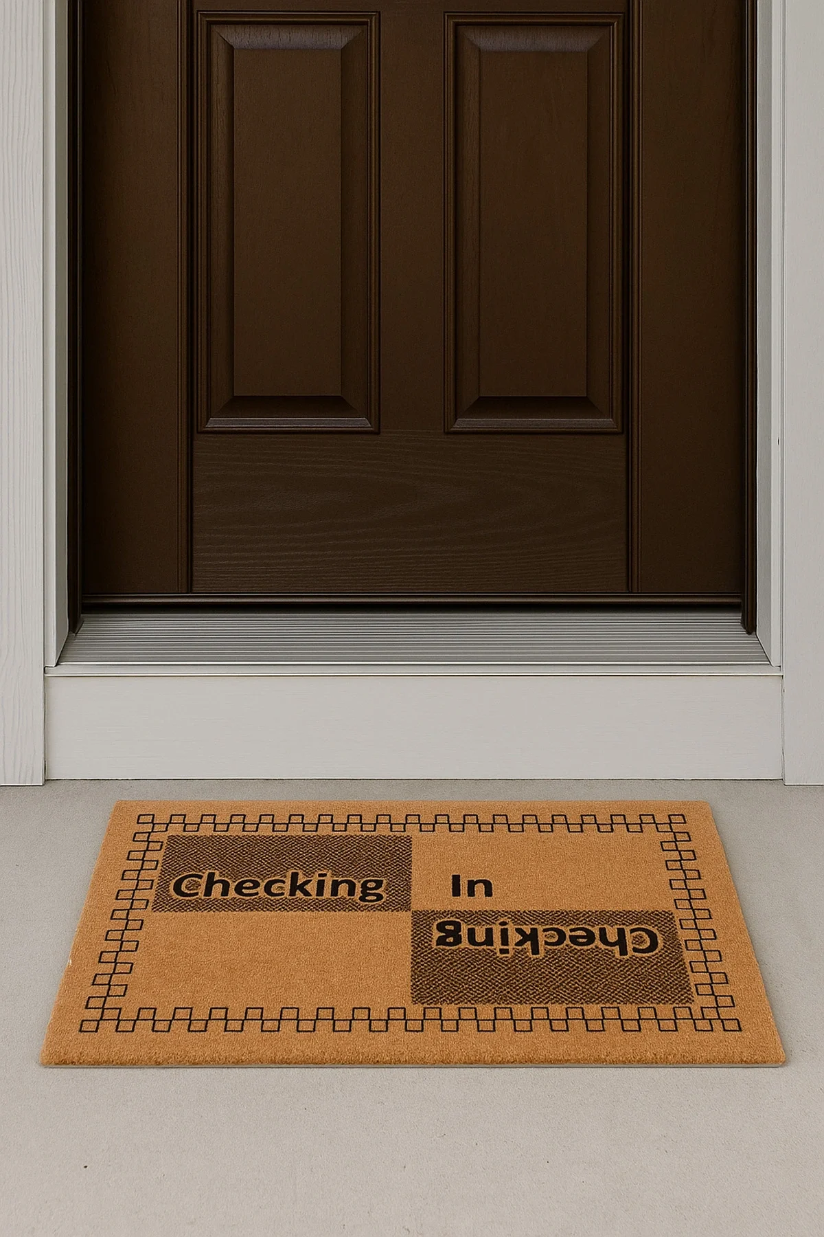 Valerine Life Velür Coco Dokulu Welcome Hoş Geldiniz Kapı Önü Dış Mekan Paspası 45x70cm 27YCM260127