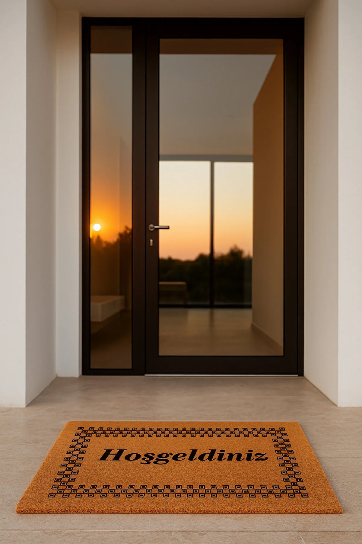 Valerine Life Velür Coco Dokulu Welcome Hoş Geldiniz Kapı Önü Dış Mekan Paspası 45x70cm 27YCM260128