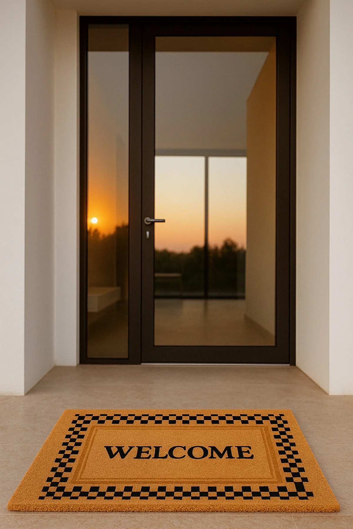 Valerine Life Velür Coco Dokulu Welcome Hoş Geldiniz Kapı Önü Dış Mekan Paspası 45x70cm 27YCM260129