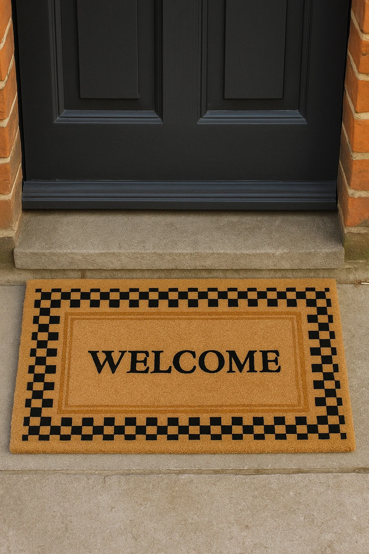 Valerine Life Velür Coco Dokulu Welcome Hoş Geldiniz Kapı Önü Dış Mekan Paspası 45x70cm 27YCM260129