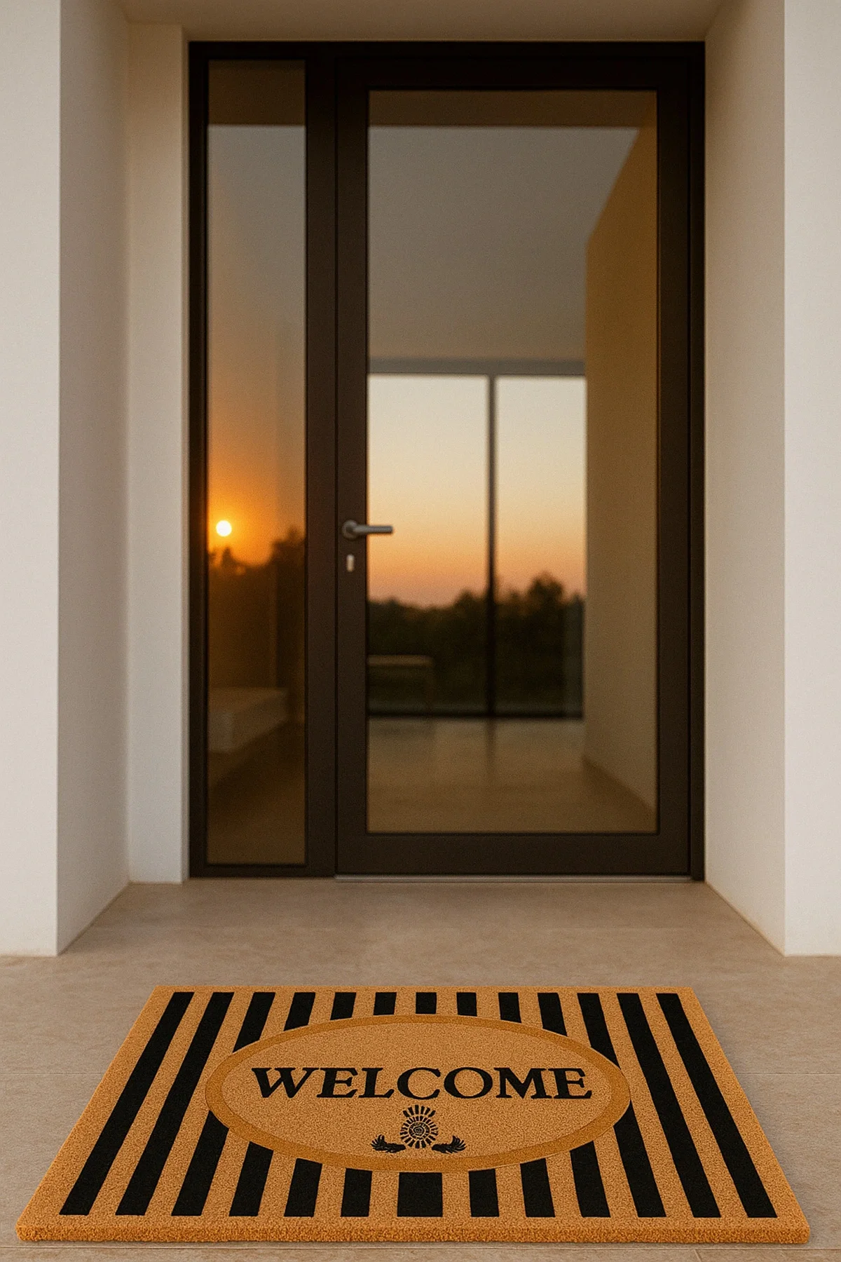 Valerine Life Velür Coco Dokulu Welcome Hoş Geldiniz Kapı Önü Dış Mekan Paspası 45x70cm 27YCM260130