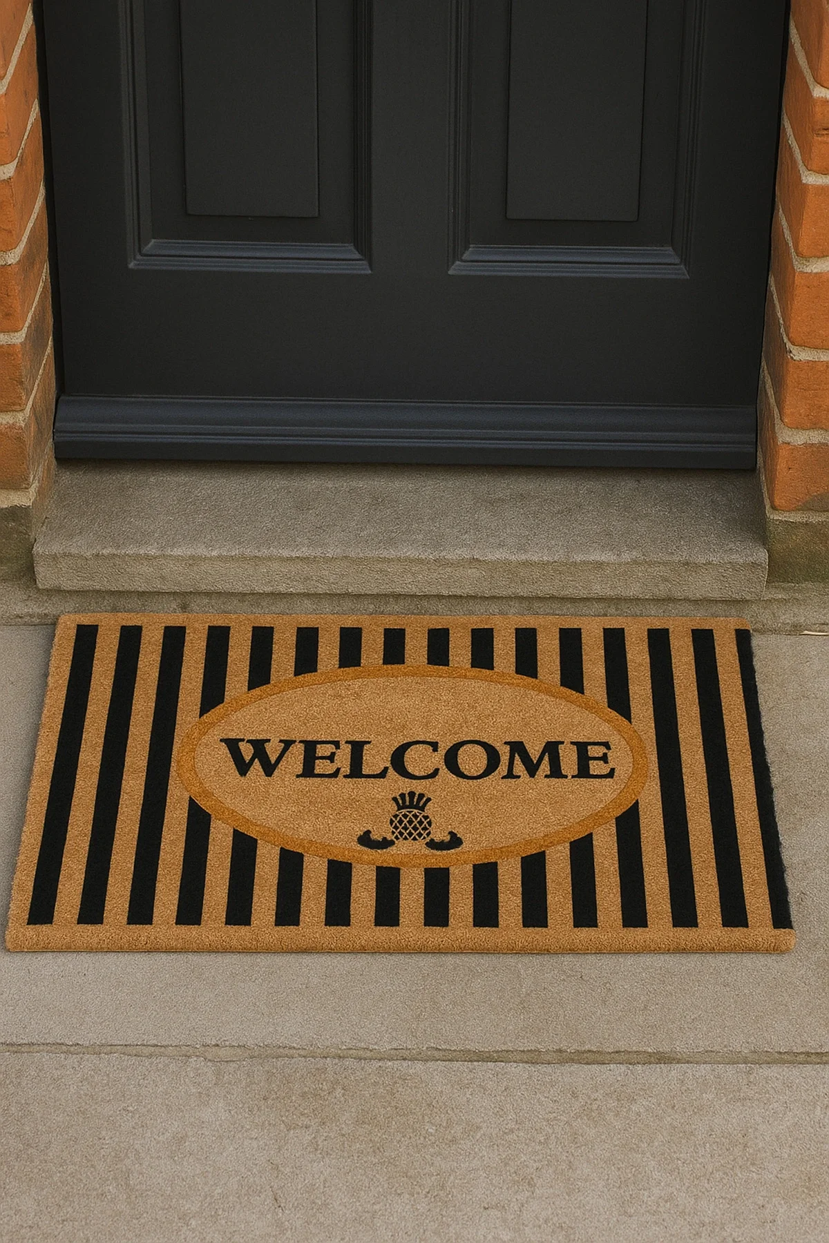 Valerine Life Velür Coco Dokulu Welcome Hoş Geldiniz Kapı Önü Dış Mekan Paspası 45x70cm 27YCM260130