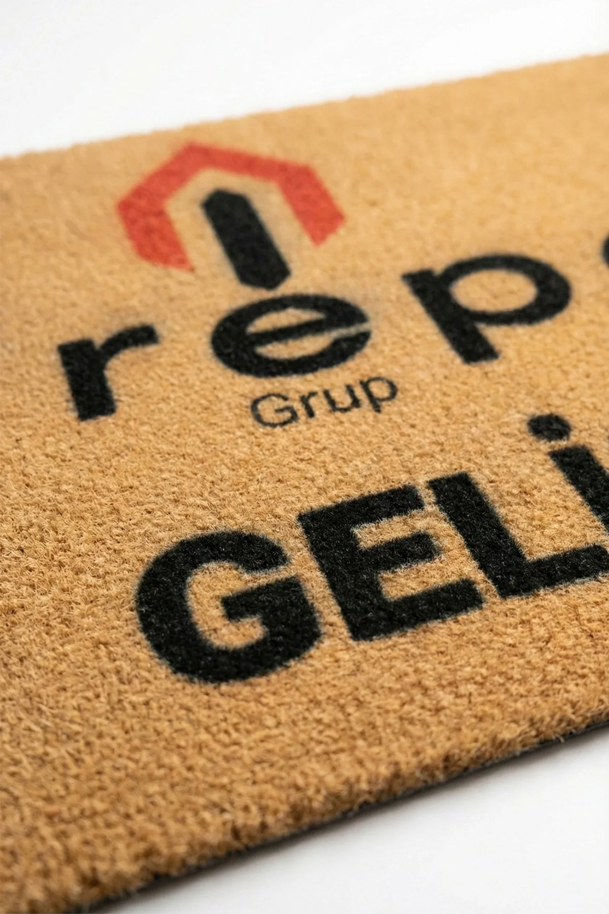 Valerine Life Velür Coco Görünüm Kişiye Firmaya Özel Logolu Ev Ofis İşyeri Kapı Önü Paspası 50x90cm