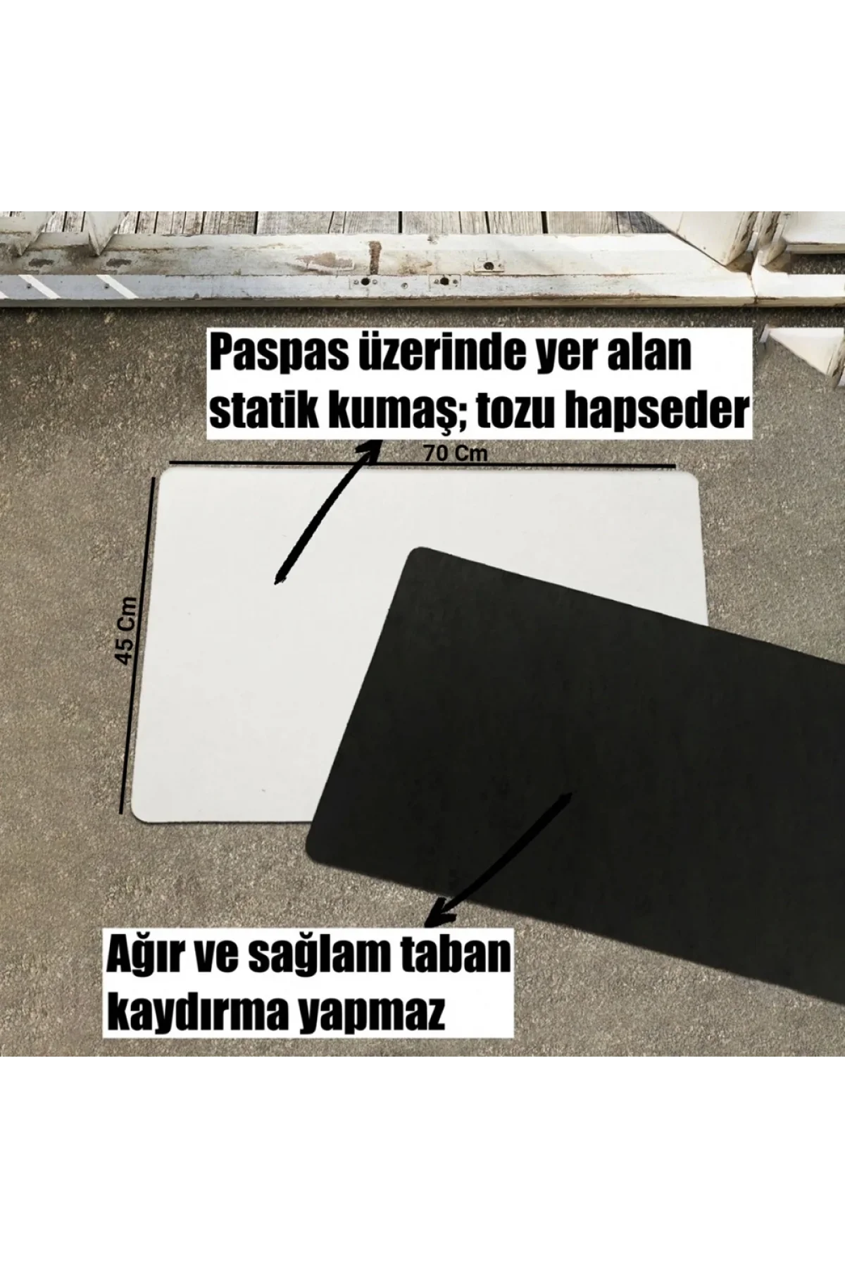 Valerine Life Turuncu Bal Kabağı Welcome Kapı Önü Paspası 45x70cm