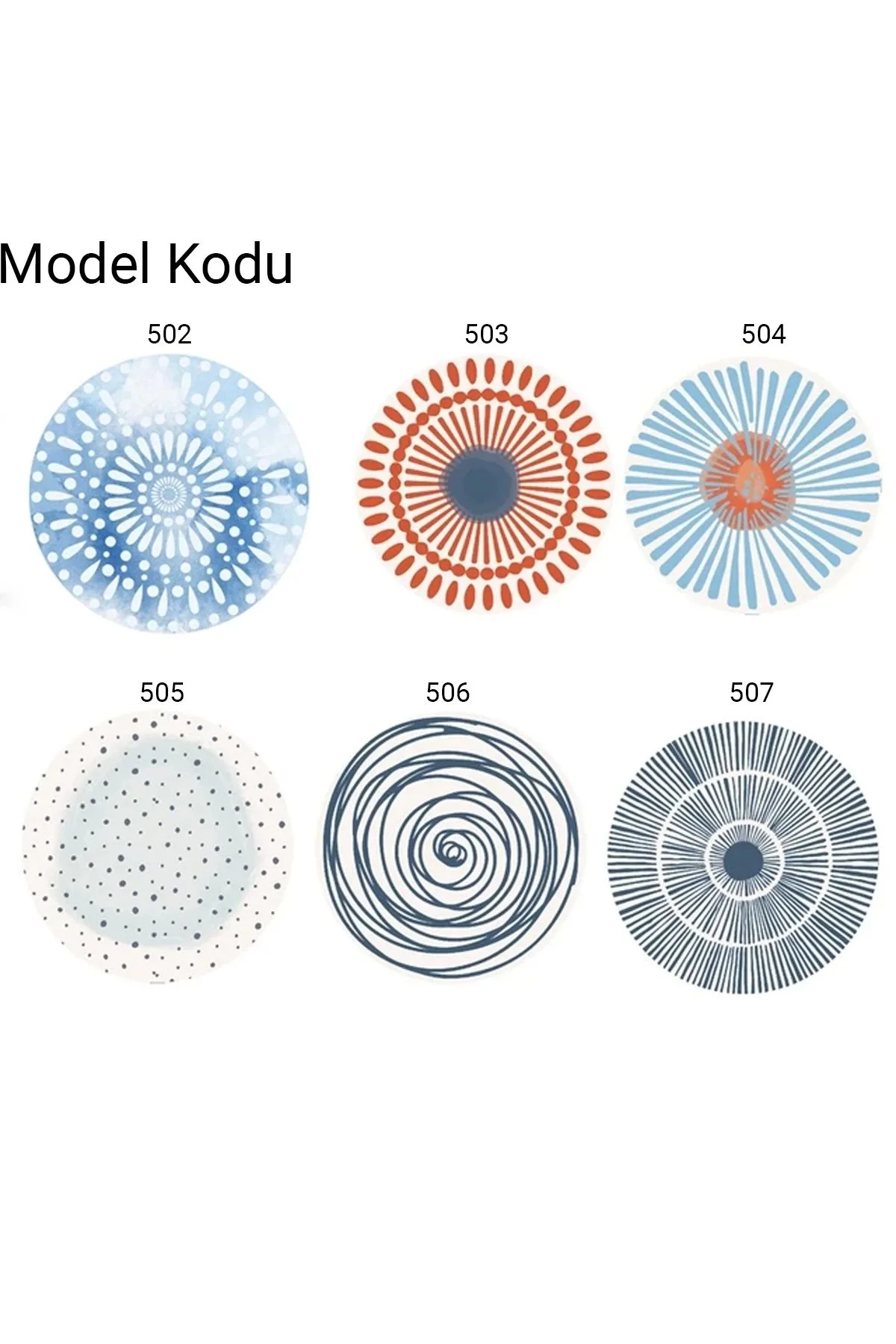 Valerine Life Yıkanabilir Kaymaz Ofis Çay ve Kahve Fincan Bardak Altlığı 10x10cm 6 Adet Model No.506