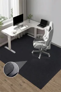 Valerine Life Zemin Döşeme Halısı Ofis, Oyuncu Koltuğu Bilgisayar Masası Koruyucu Mat Kaymaz Taban
