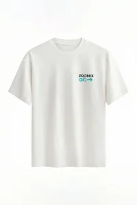 Promix Go Unisex T-Shirt Yuvarlak Yaka Kısa Kol Kişiye İsme Özel Tasarım Private Label New Design