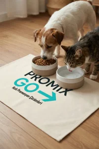 Promix Go Evcil Hayvan Beslenme Matı Su Geçirmez Kaymaz New Design Private Label Kedi Köpek Mama Paspası 50x70cm