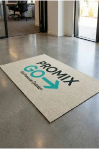 Promix Go Dijital Baskılı Kişiye Firmaya Özel Tasarım Private Label New Design Ev Ofis İş Yeri Kapı Önü Paspası 50x90cm