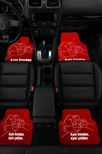 SonicTouch Universal Oto Araba Paspası Takımı Dijital Baskılı Her Araca Uyumlu Yıkanabilir 22OPD251101