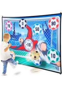 SonicTouch Hedefe Atma Futbol Kalesi Çocuk Top Skor Oyun Matı Katlanabilir Yıkanabilir 100x140cm