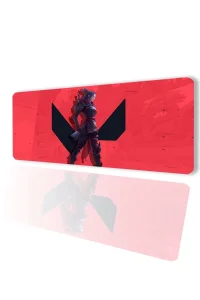 SonicTouch Kırmızı Siyah V-Max Kaymaz Gaming Oyuncu Masaüstü Dikişsiz Klavye Mouse Pad 32x70Cm