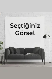 Promix Go Kişiye İsme Özel Duvar Tablosu Halısı Dijital Baskılı Premium Kumaş Ofis Salon Duvar Matı Flaması