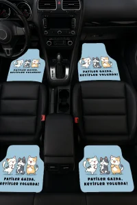 SonicTouch Universal Oto Araba Paspası Takımı Dijital Baskılı Her Araca Uyumlu Yıkanabilir 22OPD251105