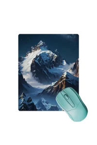 SonicTouch Yükselen Zafer Ay Yıldızlı Dağ Zirvesi Temalı Kaymaz Gaming Oyuncu Dikişsiz Mouse Pad 17x21cm