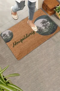 Valerine Life Amazon Bambu Ormanı Hoş Geldiniz Kapı Önü Paspası 45x70cm