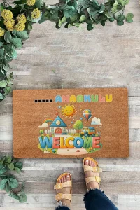 Valerine Life Anaokuluna Özel Hoş Geldiniz Kapı Önü Paspası 45x70cm