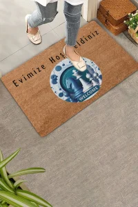 Valerine Life At ve Vezir Satranç Temalı Welcome Kapı Önü Paspası 45x70cm