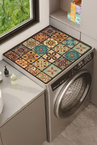 Valerine Life Çamaşır ve Kurutma Makinesi Üstü Düzenleyici Matı Örtüsü Kaymaz Sıvı Geçirmez 27CMD251004