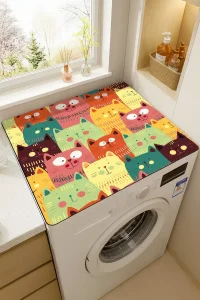 Valerine Life Çamaşır ve Kurutma Makinesi Üstü Düzenleyici Matı Örtüsü Kaymaz Sıvı Geçirmez 27CMD251015