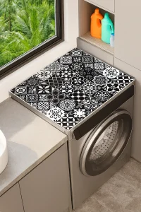 Valerine Life Çamaşır ve Kurutma Makinesi Üstü Düzenleyici Matı Örtüsü Kaymaz Sıvı Geçirmez 27CMD251017