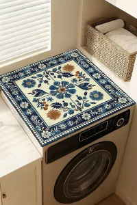 Valerine Life Çamaşır ve Kurutma Makinesi Üstü Düzenleyici Matı Örtüsü Kaymaz Sıvı Geçirmez 27CMD251021