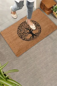 Valerine Life Çınar Ağacı Figürlü Kapı Önü Paspası 45x70cm