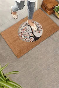 Valerine Life Dilek Ağacı Temalı Kapı Önü Paspası 45x70cm