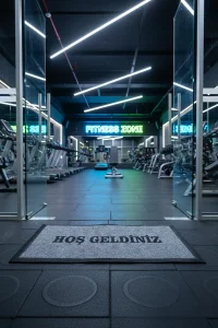 Valerine Life SoftTouch Dokulu Nem Alıcılı Kaymaz Taban Kapı Önü Ev İşyeri Ofis Paspası 50x90cm