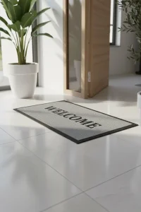 Valerine Life SoftTouch Dokulu Nem Alıcılı Kaymaz Taban Kapı Önü Ev İş Yeri Ofis Paspası 50x90cm