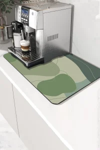 Valerine Life Kahve Makinesi Matı Sıvı Geçirmez Kaymaz Yıkanır Çaycı Çay Espresso Makinesi Pad 35x45cm 27KHD241230