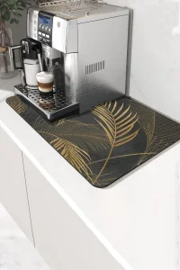 Valerine Life Kahve Makinesi Matı Sıvı Geçirmez Kaymaz Yıkanır Çaycı Çay Espresso Makinesi Pad 35x45cm 27KHD250201