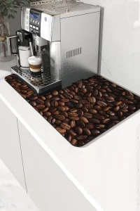 Valerine Life Kahve Makinesi Matı Sıvı Geçirmez Kaymaz Yıkanır Çaycı Çay Espresso Makinesi Pad 35x45cm 27KHD250210