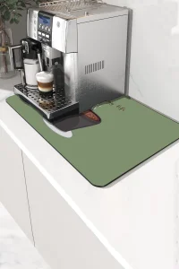 Valerine Life Kahve Makinesi Matı Sıvı Geçirmez Kaymaz Yıkanır Çaycı Çay Espresso Makinesi Pad 35x45cm 27KHD250212