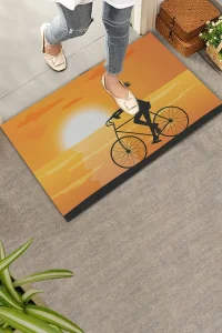 Valerine Life Özgürlüğün İzinde Sarı Renkli Welcome Hoş Geldiniz Kapı Önü Paspası 45x70cm