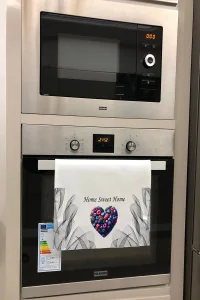 Valerine Life Güzel Evim Kalpli Orman Meyveli Mutfak Kurulama ve Fırın Beyaz El Havlusu %100 Pamuklu 35x50cm